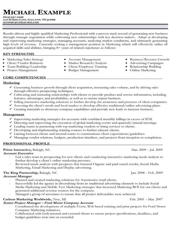 resume samples types of resume formats examples and